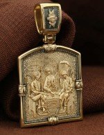 Образок из лимонного золота 585 пробы