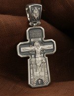 Крест из белого золота 585 пробы