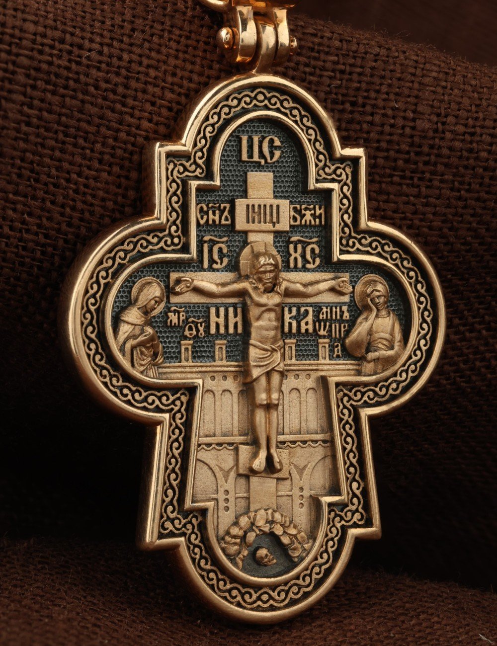 Крест из золота 585 пробы