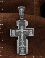 Крест из белого золота 585 пробы