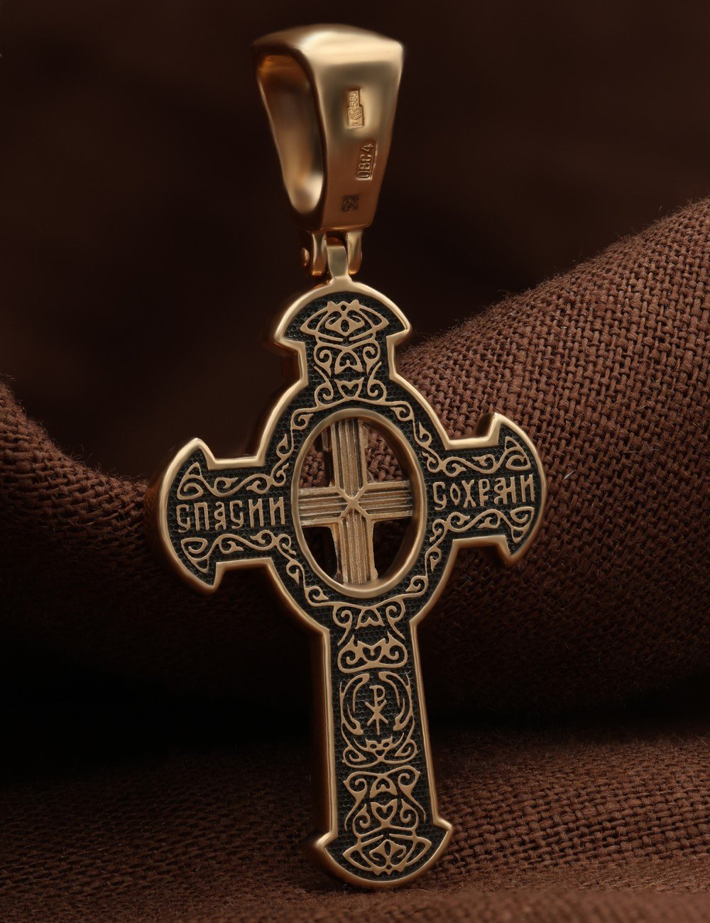 Крест из золота 585 пробы