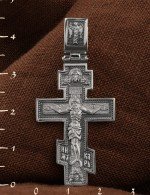 Крест из белого золота 585 пробы
