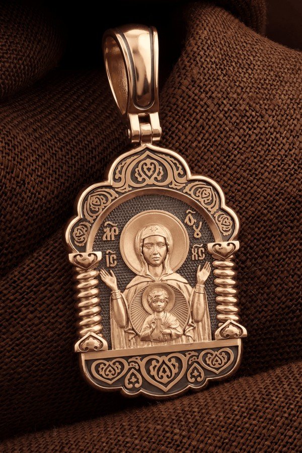 Образок из золота 585 пробы