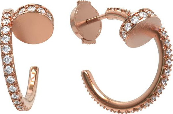 Серьги из золота c бриллиантами