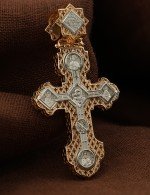 Крест из золота 585 пробы