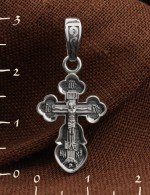 Крест из белого золота 585 пробы
