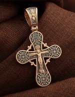 Крест из золота 585 пробы