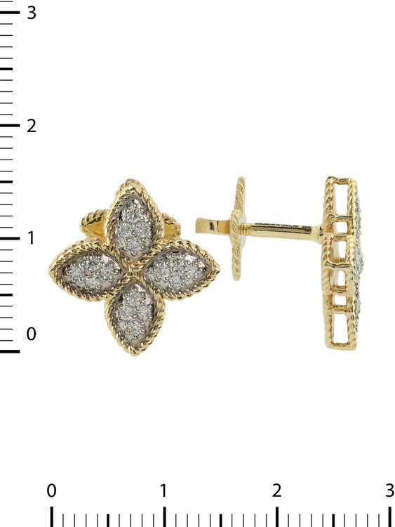 Серьги из лимонного золота c бриллиантами