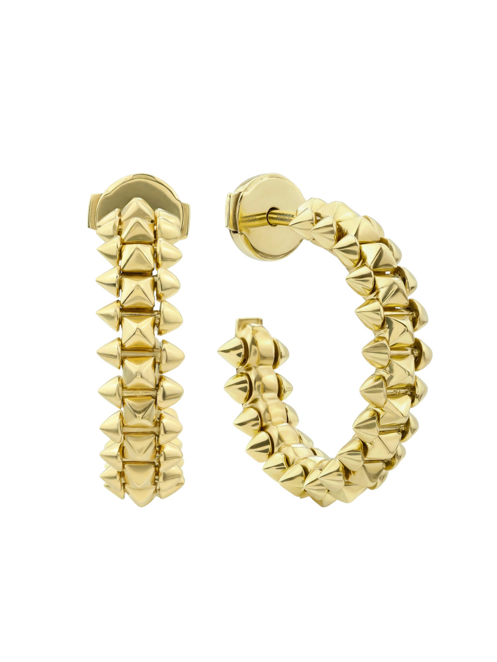 Серьги из лимонного золота