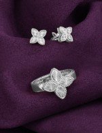 Серьги из белого золота 585 пробы