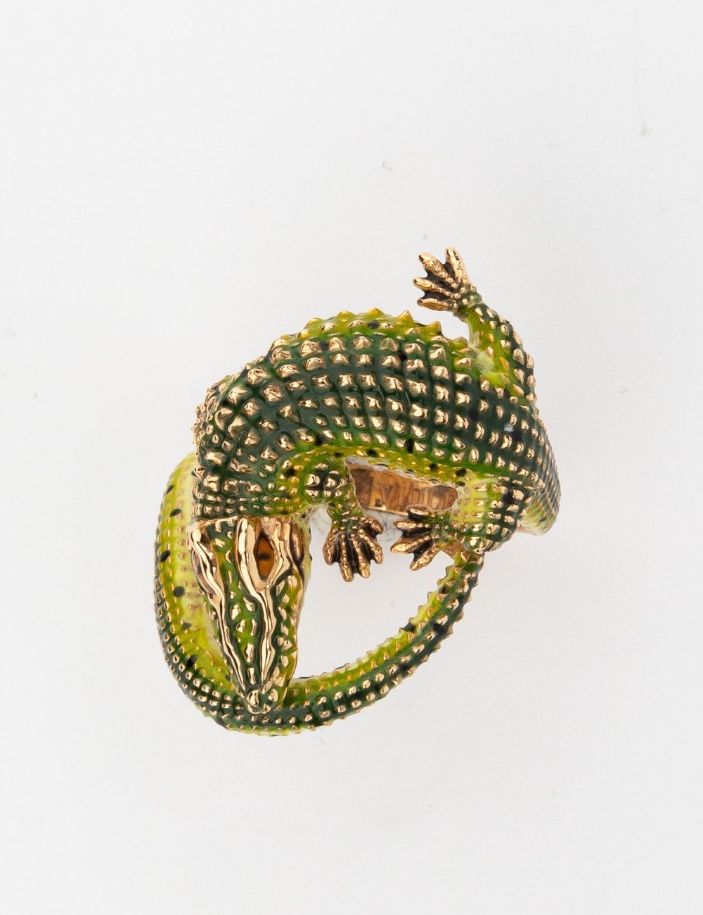 Кольцо из золота 585 пробы c эмалью
