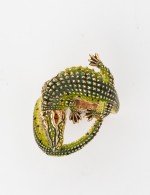 Кольцо из золота 585 пробы c эмалью