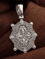 Образок из белого золота 585 пробы