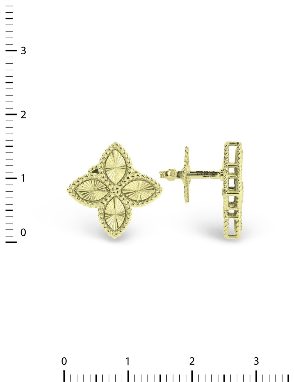 Серьги из лимонного золота 585 пробы