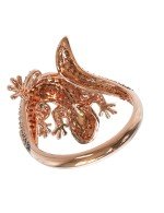 Кольцо из золота 585 пробы c фианитом