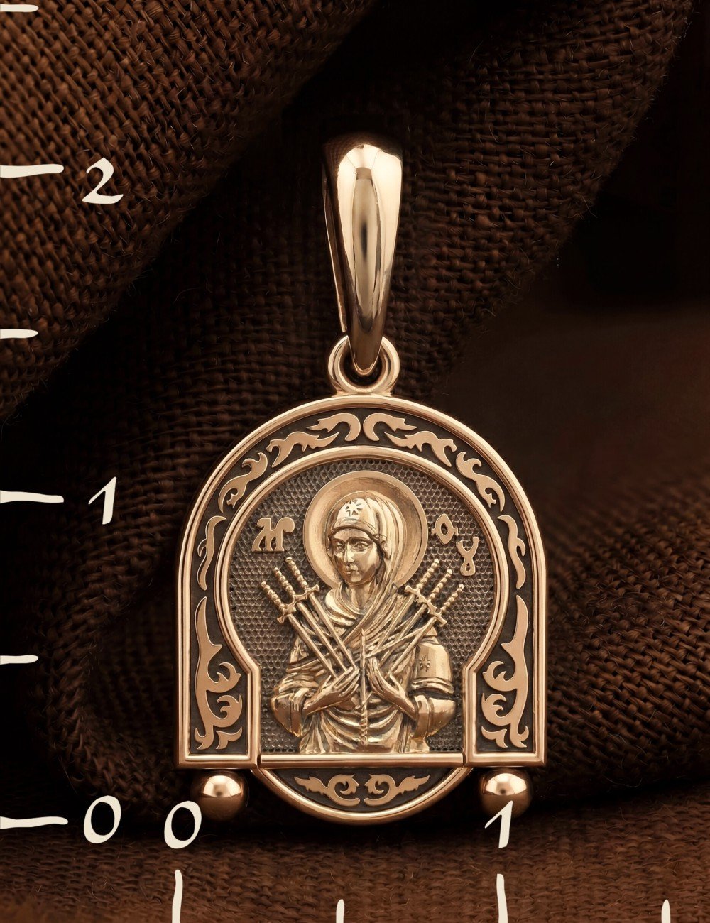 Образок из золота 585 пробы