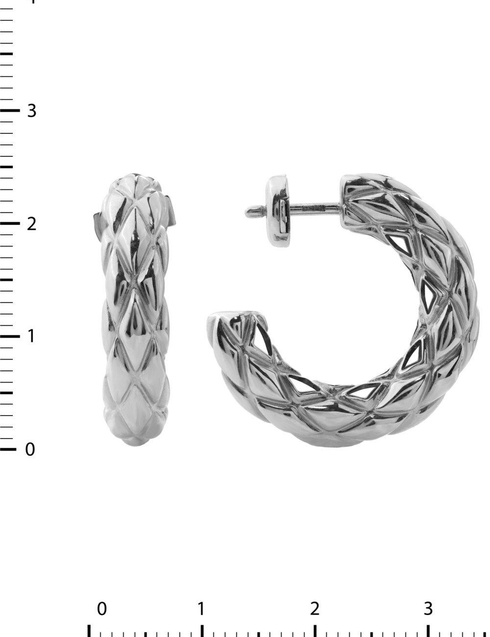 Серьги из белого золота 585 пробы