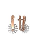 Серьги из золота 585 пробы c бриллиантами