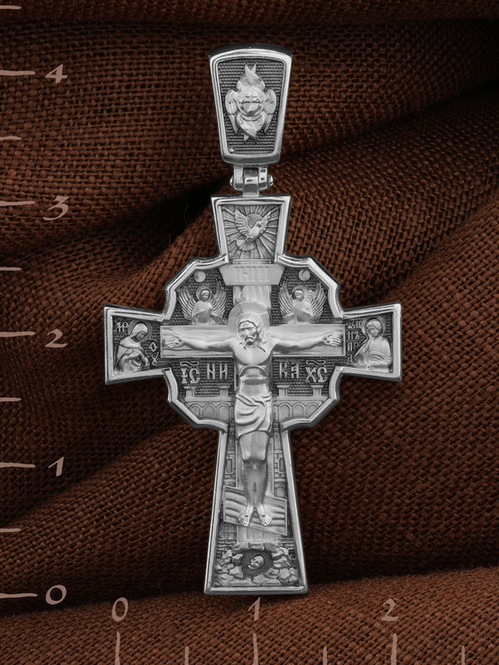 Крест из белого золота