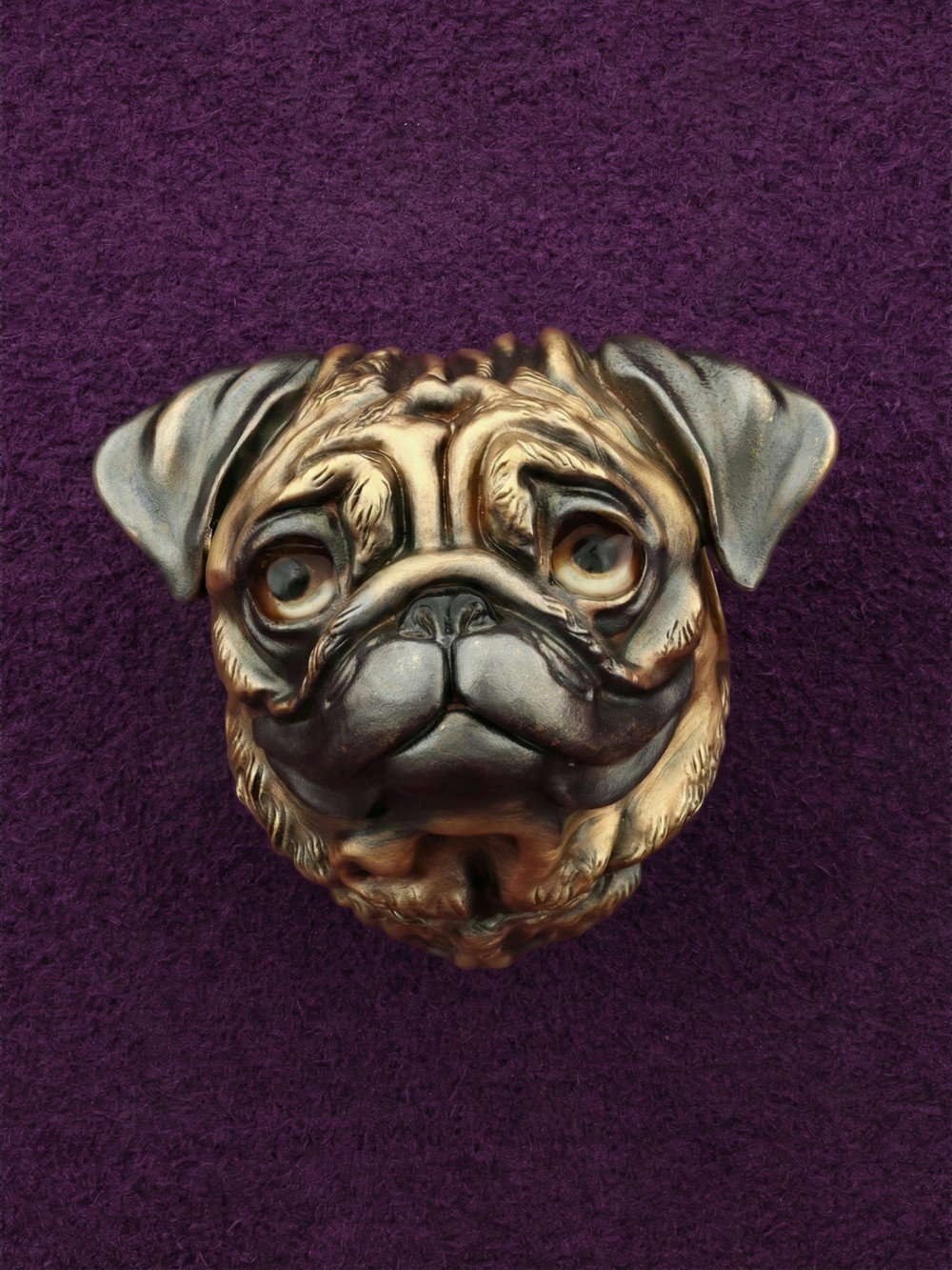 Подвеска из лимонного золота c эмаль