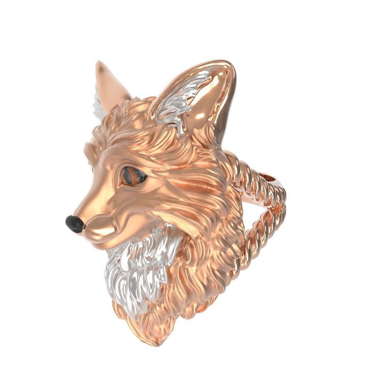 Кольцо из золота c эмаль