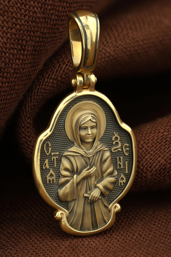 Образок из лимонного золота