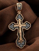 Крест из золота 585 пробы
