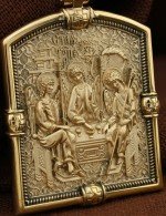 Образок из лимонного золота 585 пробы