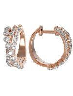 Серьги из золота 585 пробы c бриллиантами