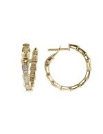 Серьги из лимонного золота 585 пробы c бриллиантами
