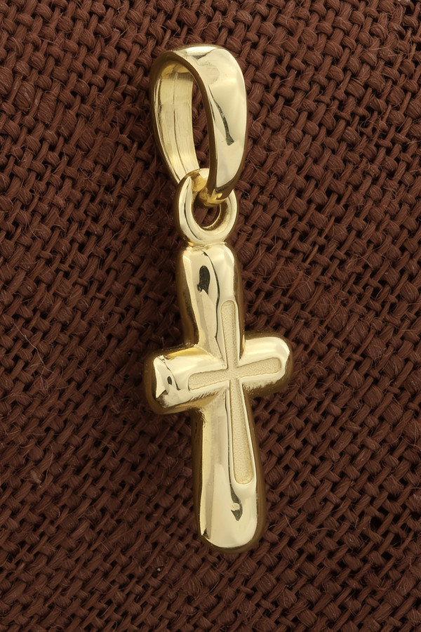 Крест из лимонного золота