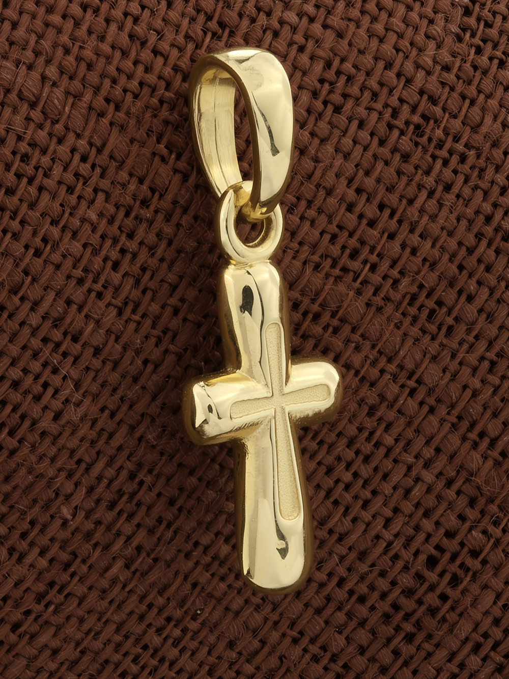 Крест из лимонного золота