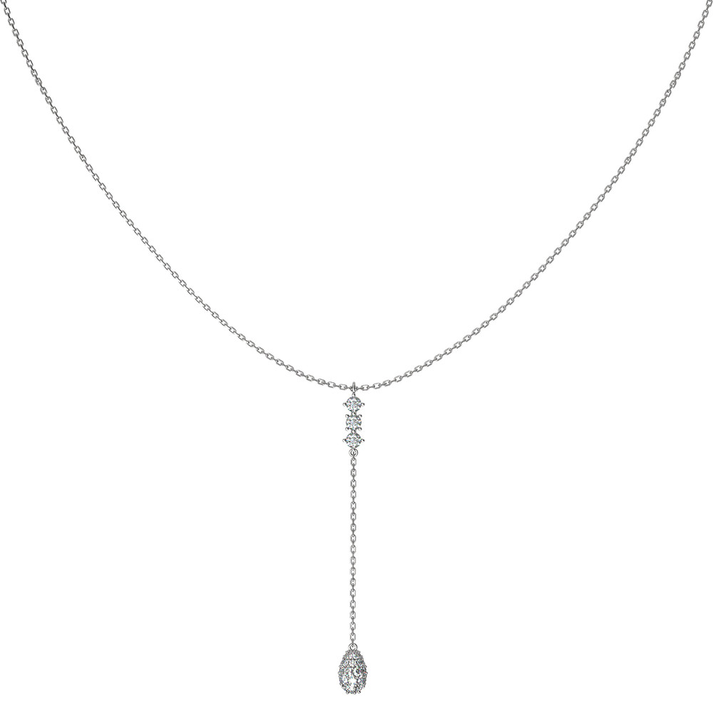 Колье из белого золота c бриллиантами