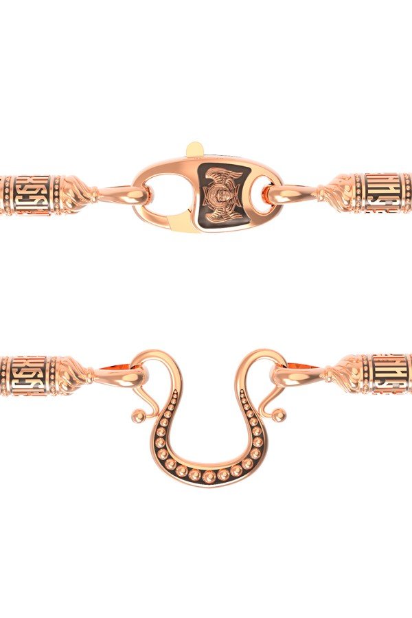 Шнурок кожаный из золота c кожаным шнурком