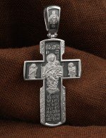 Крест из белого золота 585 пробы