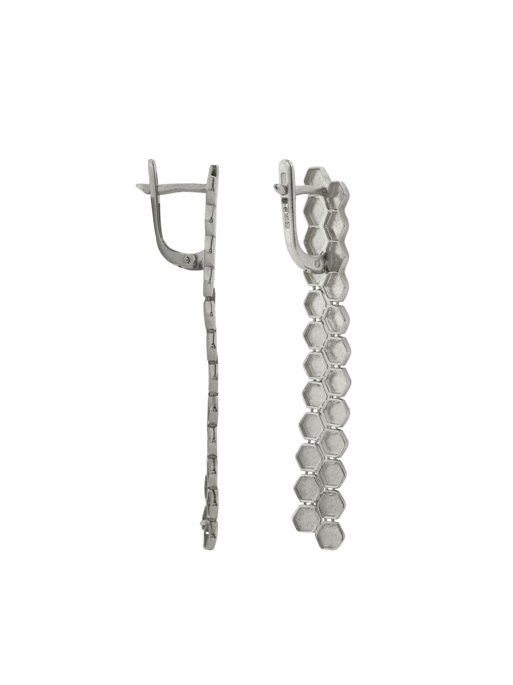 Серьги из белого золота