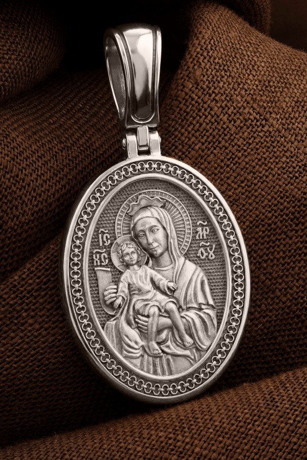 Образок из белого золота 585 пробы