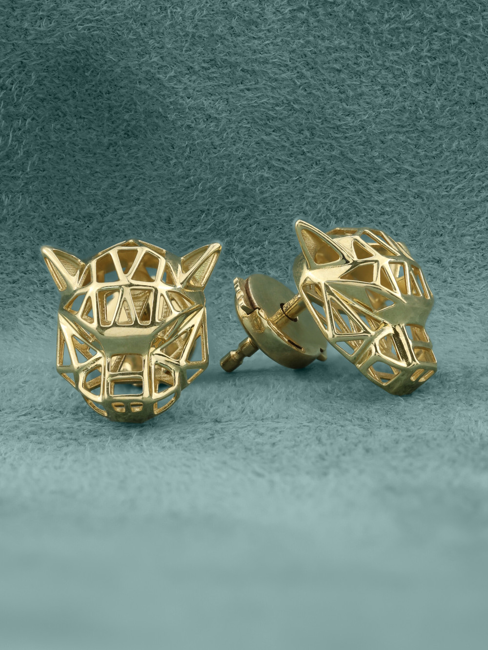 Серьги из лимонного золота