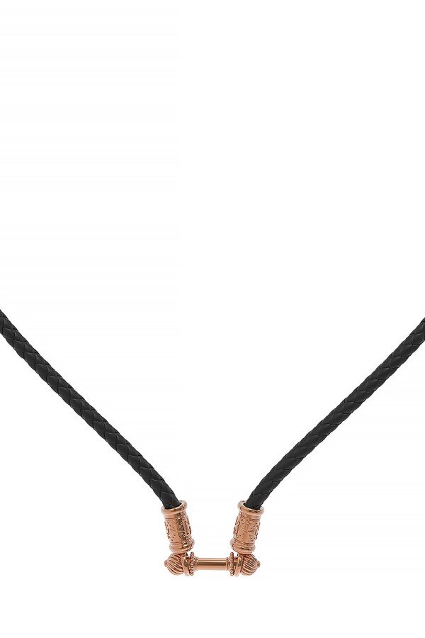 Шнурок кожаный из золота c кожаным шнурком