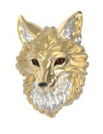 Подвеска из лимонного золота 585 пробы c эмалью