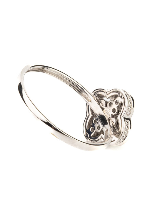 Кольцо из белого золота c бриллиантами