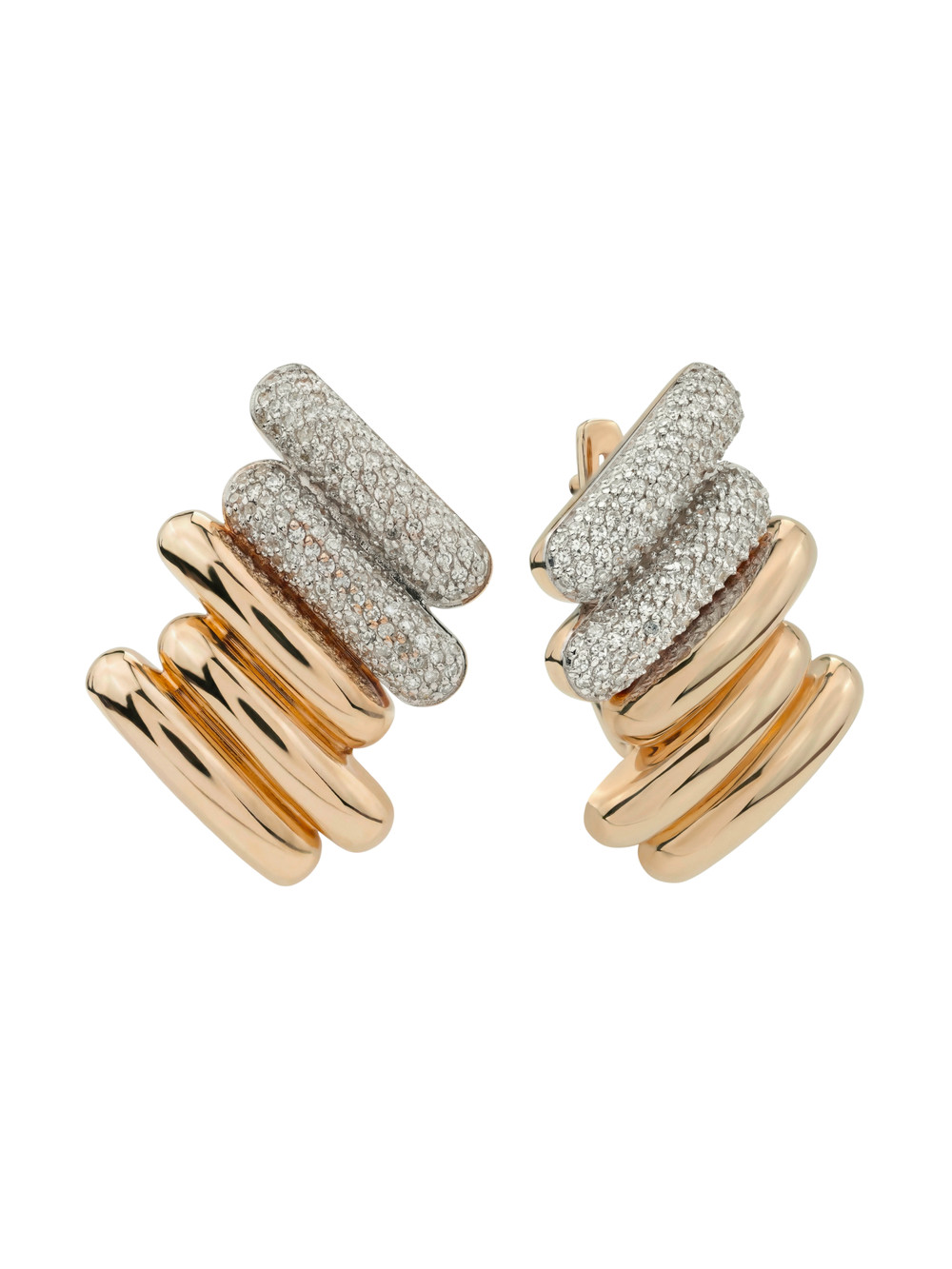 Серьги из золота c бриллиантами