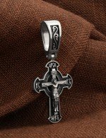 Крест из белого золота 585 пробы