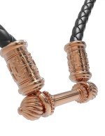 Гайтан из золота 585 пробы c кожаным шнурком