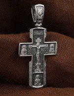 Крест из белого золота 585 пробы