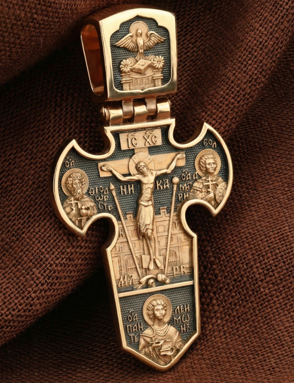 Крест из золота 585 пробы