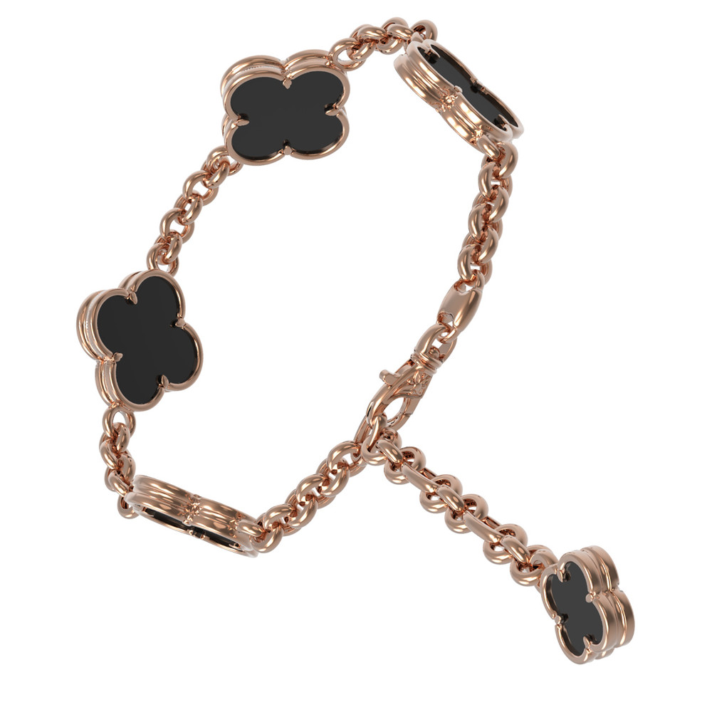 Браслет из золота c ониксом