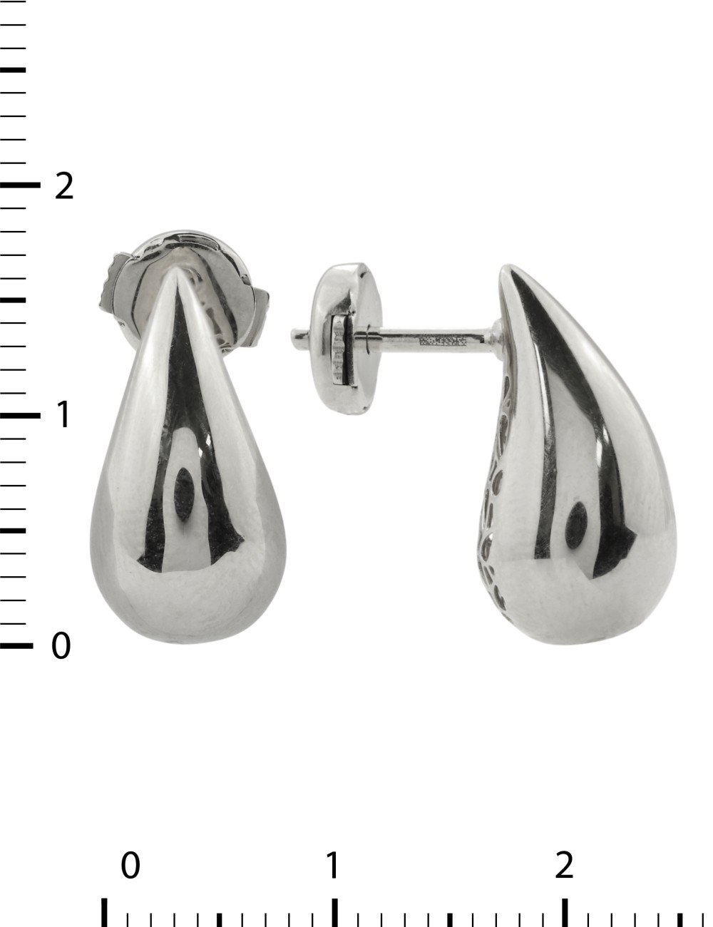 Серьги из белого золота 585 пробы
