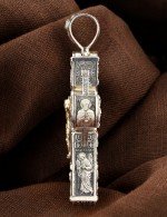 Крест из серебра 925 пробы и золота 585 пробы