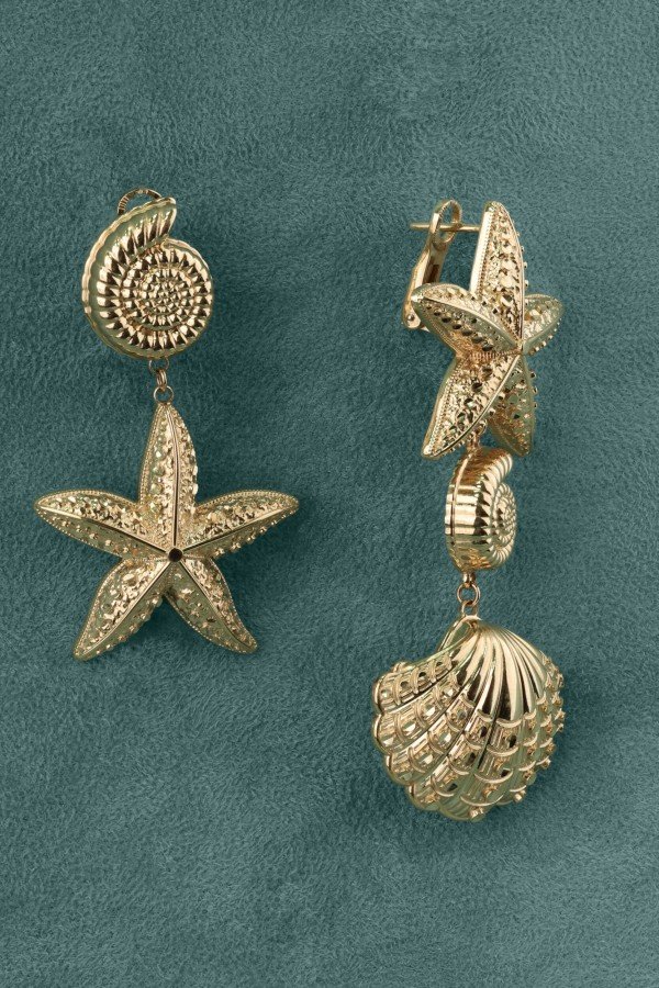 Серьги из золота 585 пробы